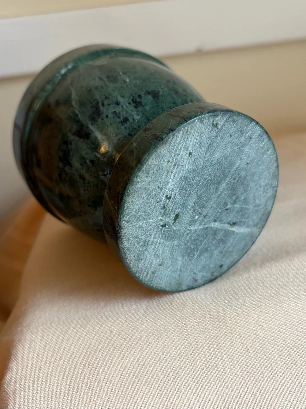 Green Marble Mortar and Pestle